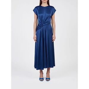 Aria Asymmetrical Ruched-Waist Midi Dress Victoria Victoria Beckham